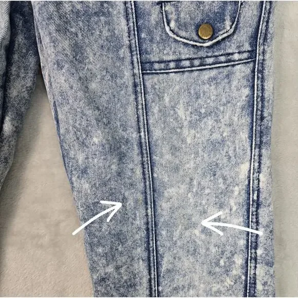 Vintage Roglins Denim Acid Wash Blue Jeans Womens Size 33S (30x29) - Picture 6 of 12